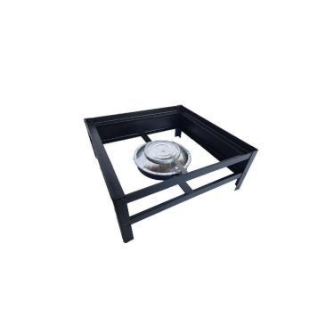 Imagem de Base Rechaud À Álcool Gel Com Tripé Grande 26x26x10cm