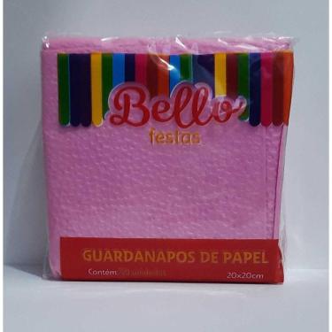 Imagem de GUARDANAPO LISO - 20 x 20 cm - ROSA CLARO - Pacote com 50 unidades