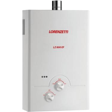 Imagem de Aquecedor de Água a Gás Lorenzetti LZ 800EF Por Exaustão Forçada Bivolt - GLP