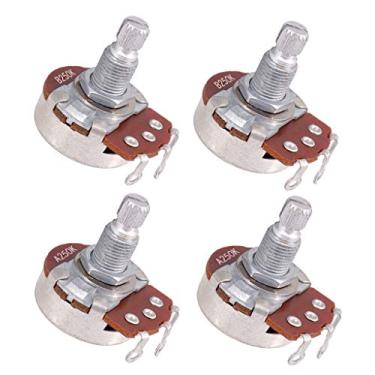 Imagem de Conjunto de potenciômetro mini guitarra A250k B250K 24 mm controle