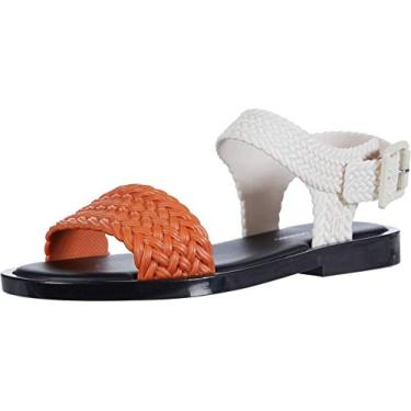 Imagem de Melissa - Sandália feminina Mar + Salinas, White/Orange/Black, 9