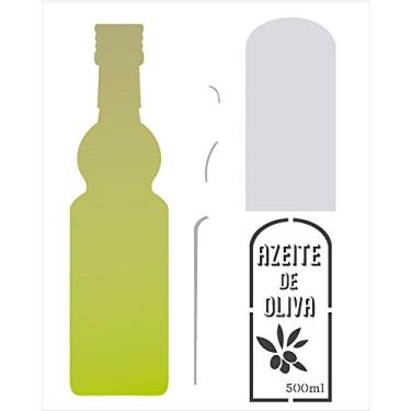 Imagem de Stencil de Acetato para Pintura OPA 20 x 25 cm - 2066 Garrafa Azeite