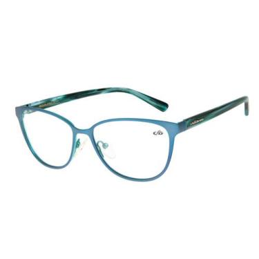 Imagem de Armação Para Óculos De Grau Feminino Chilli Beans Cat Azul Claro