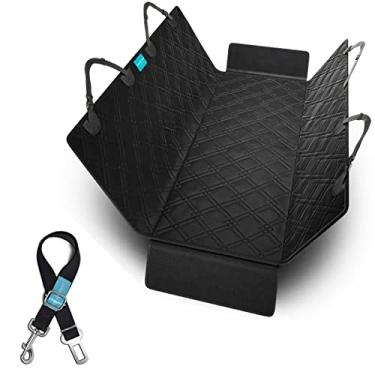 Imagem de Capa Pet Automotiva Impermeável Protetor Banco Carro Cão Gato + Cinto de Segurança