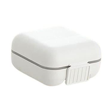 Imagem de Esquirla Organizador de pílulas à e poeira, com vedação à prova água PP, dispensador compacto e durável, estojo de mazenamento de, 5 Grades