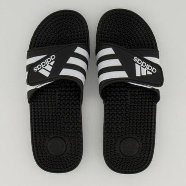 Imagem de Chinelo Adidas Adissage Ii Preto E Branco