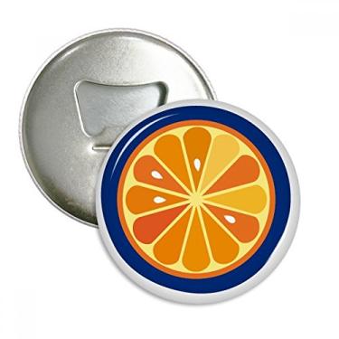 Imagem de O alfabeto laranja frutas bonito padrão abridor de garrafas ímã de geladeira emblema multifuncional