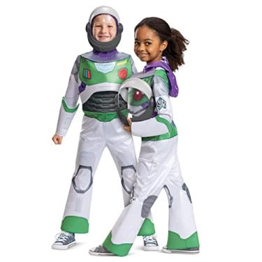 Imagem de Disguise Meninos Fantasia De Ranger Espacial Disney Pixar Lightyear Buzz Para Crianças, Fantasia Oficial Deluxe Da Disney Lightyear, Tamanho Infantil Extra Pequeno (3T-4T) Como Mostrado