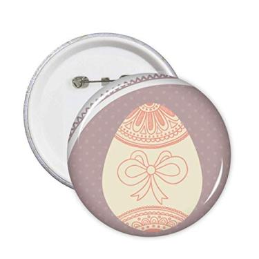 Imagem de Broche de ovo colorido bonito religião dia de páscoa emblema botão decoração acessório 5 peças