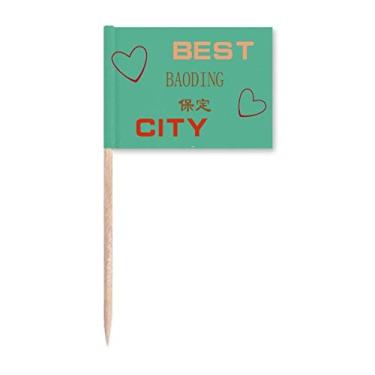 Imagem de Placa Baoding China Art Deco Presente Moda Palito Bandeiras Marcador Topper Decoração de Festa
