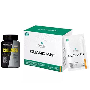 Imagem de Guardian Tangerina 30 Sachês 8g Central Nutrition + Collagen Verisol Probiótica - 120 Cápsulas