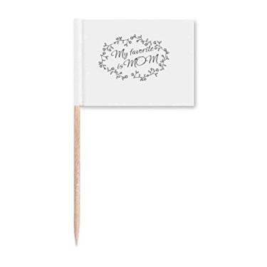 Imagem de Anéis de amor expressando mãe, palito, bandeiras, marcadores, decoração de festa