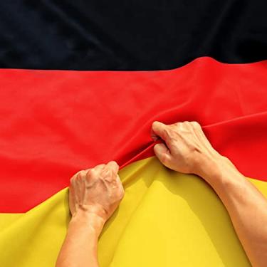 Imagem de Anley Rip-Proof Technology Double Side 3-Ply Germany Flag 3x5 Foot – cores vivas, cabeçalho de lona e resistente a rugas – as bandeiras nacionais alemãs mais fortes e duradouras 3 x 5 pés
