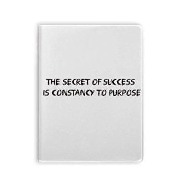 Imagem de Diário de capa macia com citação Constancy To Purpose