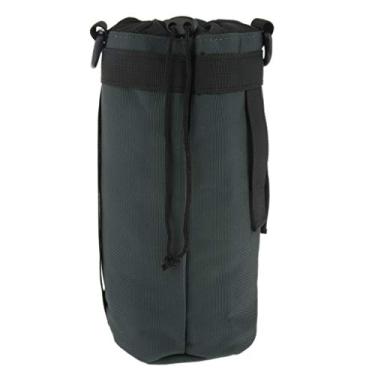 Imagem de SM SunniMix Bolsa de transporte de garrafa de água para 1,5 l com alça de ombro ajustável para ciclismo, caça, pesca - cinza, 1,5 l