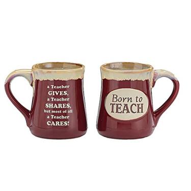 Imagem de Caneca de professor de porcelana "Born To Teach"