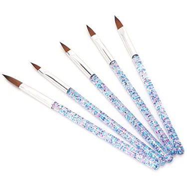 Imagem de Pincéis de arte para unhas, escova de unhas de lã de nylon para uso doméstico para salão de unhas