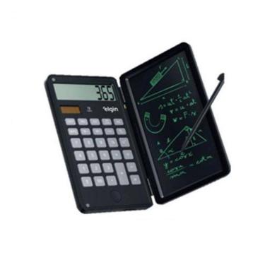 Imagem de Calculadora De Mesa Com Tela Para Anotação Preta - Elgin
