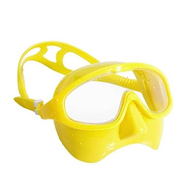 Imagem de kowaku Máscara de mergulho anti-nevoeiro óculos de natação máscara de mergulho profissional máscara de mergulho óculos de snorkel para piscina mergulho livre , AMARELO