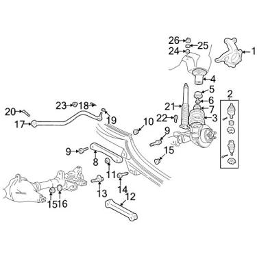 Imagem de Braço de controle de suspensão Mopar 5208 8654AB.