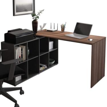 Imagem de Mesa Em L Para Escritorio Computador Notebook Home Office - Artany