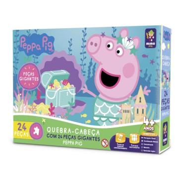 Imagem de QUEBRA CABEÇA GIGANTE 24PÇ TESOURO ENCANTADO - PEPPA PIG - MIMO BRINQUEDOS