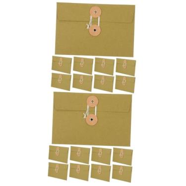 Imagem de NOLITOY 20 Unidades Saco de correio bolsos de papel para a bolsos de papel convenientes arquivo escritorio matérias escolares sacos de arquivo vintage sacos de arquivo convenientes
