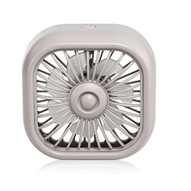 Imagem de Ventoinha de refrigeração USB para carro com luz auto radiador de casa, escritório, quarto, ventilador de 3 velocidades, ventiladores de vento forte que sopram ar frio para assento dianteiro, branco, 92 x 92 x 84 mm
