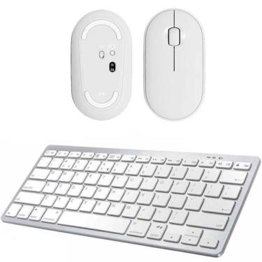 Imagem de Teclado, Mouse Bluetooth Branco Para Notebook Gigabyte