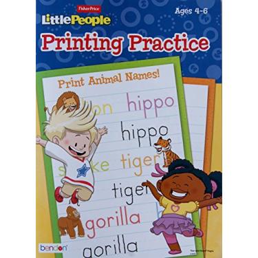 Imagem de Fisher Price Little People Printing Practice Workbook for Ages 4-6 (32 páginas)