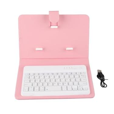 Imagem de MUNEFE Teclado de computador sem fio, teclado sem fio para laptop, mouse e teclado, adequado para conexão perfeita com seu dispositivo (rosa)