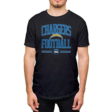 Imagem de Hybrid Sports NFL - Los Angeles Chargers - Arco de futebol - Camiseta masculina e feminina de manga curta - Tamanho 3 GG