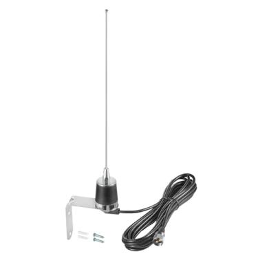Imagem de Antena UHF VHF de 2 metros e 70 cm de banda dupla 144/430 MHz com kit de plugue macho UHF PL259 de 16,5 pés para porta-malas, veículos, transceptor de rádio móvel, rádio bidirecional, rádio