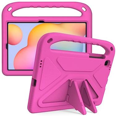Imagem de Capa de proteção de tablet para Samsung Galaxy Tab S6 Lite modelo de 10,4 polegadas (SM-P610/615), leve EVA à prova de choque, capa protetora à prova de quedas e impacto (rosa)