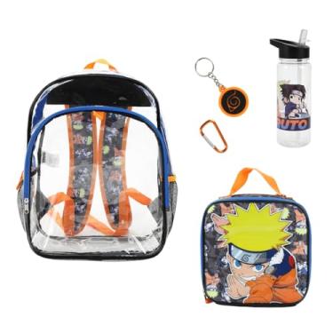 Imagem de Bioworld Conjunto de mochila Lilo & Stitch para meninas (criança pequena), Naruto transparente, OSFA, Art Déco