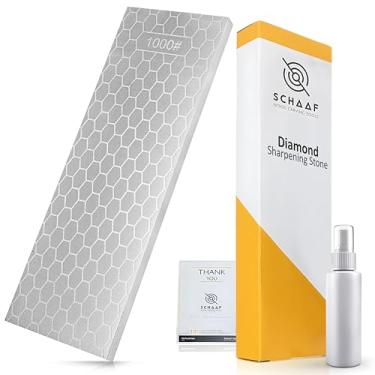 Imagem de Conjunto de pedras de afiar diamante resistente, placa de afiar diamante de grão fino/grosso de 2 lados, afiador de facas de diamante rápido e eficiente para facas afiadas e cinzéis da Schaaf Tools