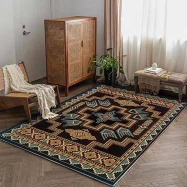 Imagem de Tapete de veludo cristal vintage, sala de estar, sofá, mesa, almofada, quarto, cobertor lateral da cama, 06,1200mm x 1600mm