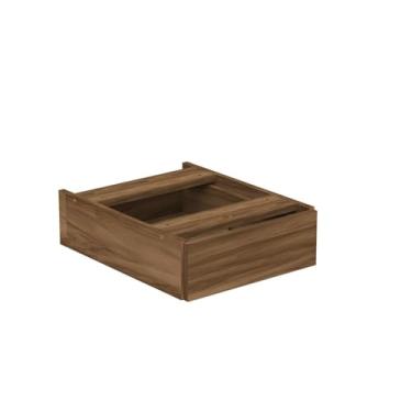 Imagem de Gaveteiro Aéreo para Escritório 01 Gaveta Espresso Móveis Nogal Manchester