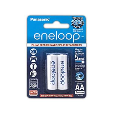 Imagem de Pilha Recarregável, Eneloop, BK-3MCCE/2BB, AzulAA (Pequena)