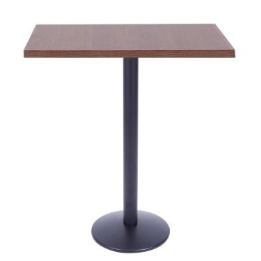Imagem de Mesa Bistrô Zeta 111,50 Cm (Altura) Com Tampo Em Mdp Quadrado 70 Cm Imbuia