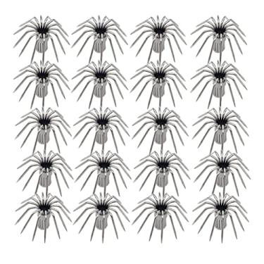 Imagem de Simhoa 20X ganchos de guarda-chuva com isca de camarão sólido e manga choco - 1,5 cm - 12 pontos