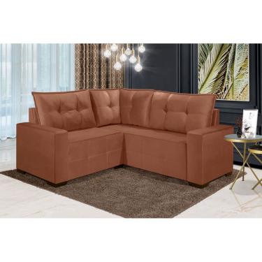 Imagem de Sofá de Canto ESTILO ESTOFADOS - Milão 2,00x2,00m "Terracota"