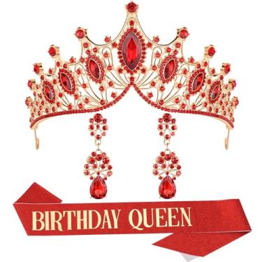 Imagem de Tiara de princesa, coroa de ouro de princesa de aniversário para mulheres, conjunto de faixa de rainha do baile e tiara, tiaras góticas, coroas de aurora belle girl, princesa adulta, cisne negro