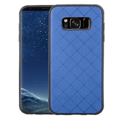 Imagem de ELISORLI Compatível com Samsung Galaxy S8 Active Capa Robusta Fina Fina Celular Proteção Antiderrapante Borracha TPU Capa para Celular para Glaxay S8Active 8s S 8 8Active G892A Mulheres Homens Azul