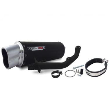 Imagem de Escape / Ponteira Coyote RS5 Boca 8 Aluminio Oval - Falcon NX 400 - Pr