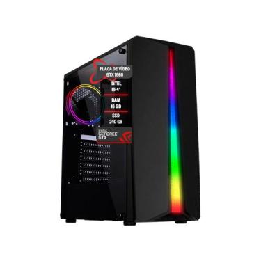 Imagem de PC GAMER I5 4 Memória 16GB DDR3 SSD 240GB GTX 1660 - Tech Fusion