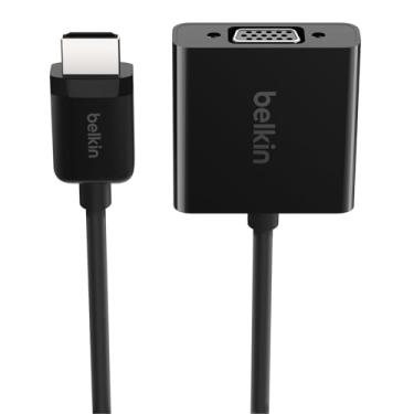 Imagem de Belkin Adaptador HDMI para VGA com alimentação micro-USB e suporte de áudio, compatível com Apple TV 4K e a maioria das TVs