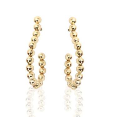 Imagem de Brinco de ouro 18k Anzol - Elegancy Joias