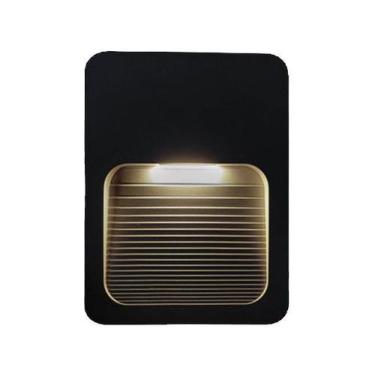 Imagem de Balizador Sobrepor Led Fit Slim 2w Bivolt Parede Escada Muro Preto - O