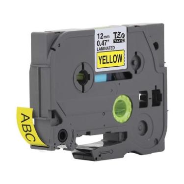 Imagem de Fita Tze631 Rotuladora Compatível 12mm Amarelo - Multilaser